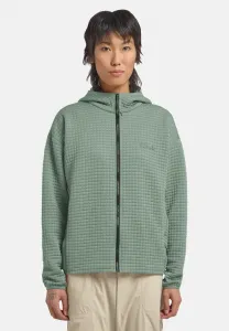 Куртка mogari с капюшоном, флисовая, с застежкой-молнией. Jack Wolfskin, Green Zinnia