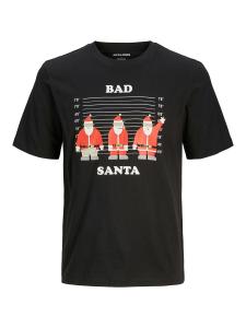 Классическая футболка JACK & JONES Shirt JJXmas Funny, черный