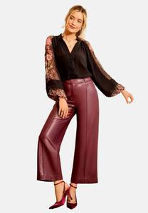 Блуза Love & Roses LONG SLEEVE , Black Floral Print/Black