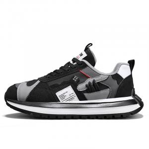 Низкие повседневные туфли мужские Bull charm, Black Gray