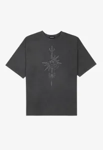 Футболка с принтом Even&Odd, Black