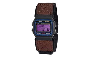 CASIO Retrofit Series Quartz Movement Nylon Leather Strap Watch Men's Watches Black Dial