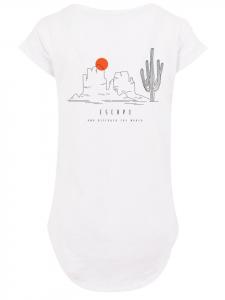 Длинная футболка Escape Discover the World Savannah белого цвета F4NT4STIC