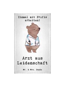 Mr. & Mrs. Panda Гостевое полотенце, доктор, страсть с надписью белым цветом