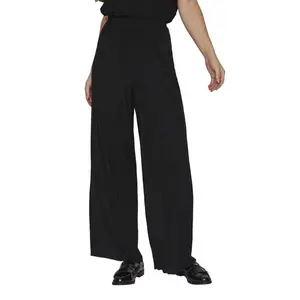Брюки Vila Plisa high waist, черный