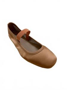 Women's Hally Satin Sandal In Nude Babies Reqins, Nude Babies