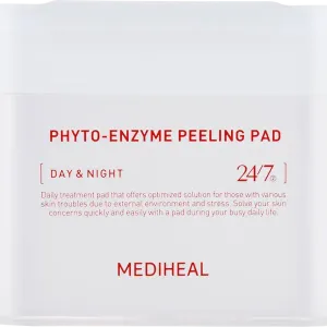 Отшелушивающие диски для лица, 90 шт./1 упаковка. Mediheal Phyto-Enzyme peeling pad