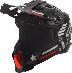 Внедорожный шлем LS2 Off-road Subverter Evo, Trooper Gloss Black/White