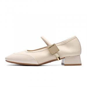 Туфли Мэри Джейн женские Zhr, цвет Burgundy