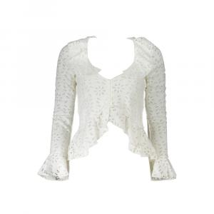 Белая хлопковая рубашка Desigual, белый