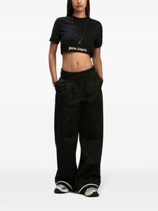 Palm Angels укороченная футболка с логотипом, черный