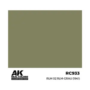 РЛМ 02 РЛМ-Грау (1941), Paint - Real Color, Dropper Bottles (AK-Interactive)
