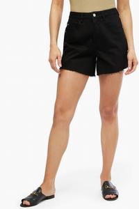 Женские шорты-клеш с высокой посадкой черного цвета WeWoreWhat