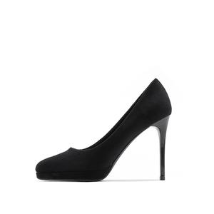 Туфли на тонком каблуке, высокие, 10 см, женские Zubumei, Black