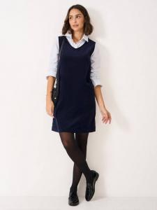 Платье-сарафан Avery из вельвета Crew Clothing, Navy Blue