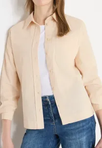 Однотонная блузка на пуговицах Cecil, Beige