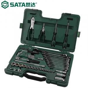 SATA 09509 набор специальных инструментов для быстрого ремонта, плоскогубцы, торцевой ключ с храповым механизмом, отвертка, авторемонт, ремонт машин, набор инструментов, ящик для инструментов