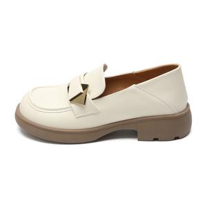 ZHR Лоферы женские черно-бежевые бежевые, цвет Beige