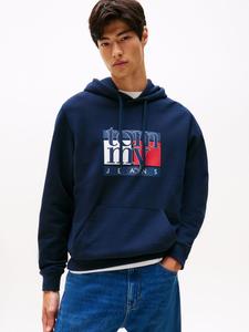 Толстовка Tommy Jeans REG FLAG, Dark Night Navy/Dark Blue