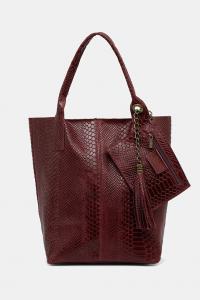 Кожаная сумка Answear Lab Answear.Lab, бордовый