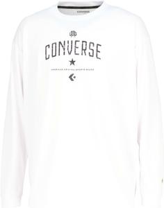 Футболка с длинным рукавом Converse CBG252354L Gold Series, с принтом, влагоотводящая, быстросохнущая, унисекс, белый