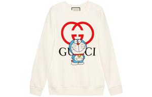 Свитшот женский Gucci с принтом, слоновая кость