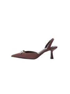 STEVE MADDEN Туфли-лодочки с открытой пяткой 'Ander' в цвете chocolate