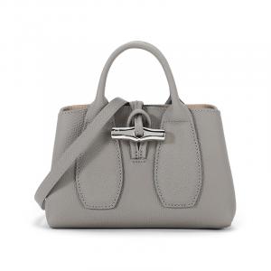 Сумка через плечо мини женская из кожи розо коровы Streptopelia серый LONGCHAMP