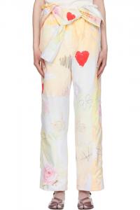 Open Yy Цветные графические брюки с подкладкой