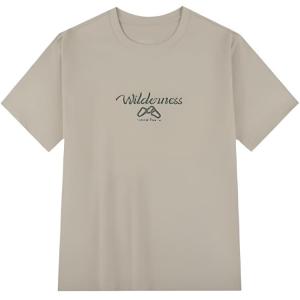 361° Футболка мужская Laurel Leaf Gray Green Crew Neck тонкая прямая посадка