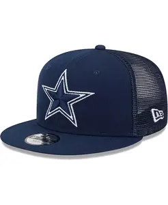 Бейсболка 9FIFTY Snapback Dallas Cowboys Main Trucker для подростков и взрослых, цвет Navy New Era