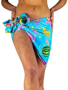 Шарф King Kameha Flamingo Melon, бирюзовый