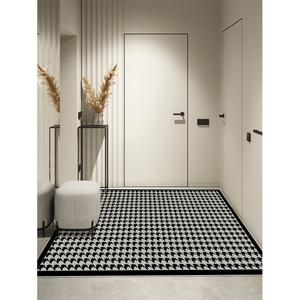 Y U-LIVE Ковер 100х120 см из ПВХ, кожаный, для прихожей, влагонепроницаемый, нескользящий, в стиле харадзюку