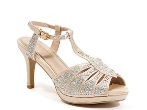 Сандалии Lady Couture Midnight на платформе, золотой металлик