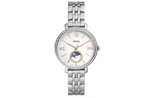 FOSSIL Часы Wrist Watch Quartz Movement Stainless Steel Strap 36mm White Dial Women's Watch, White Dial