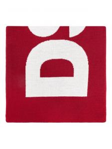 Вязаный шарф с логотипом DSQUARED2, красный