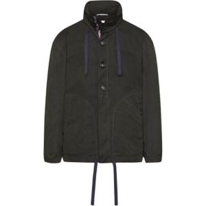 Вощеная куртка с капюшоном THOM BROWNE, зеленый