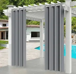 Плотные шторы для улицы, шторы для патио, 52 x 84 дюйма, темно-серые ele eleoption