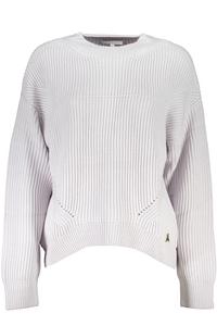 Женский джемпер Patrizia Pepe с круглым вырезом и металлическим логотипом, серый