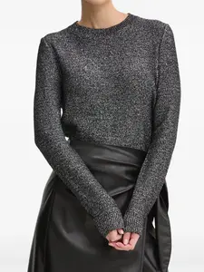 Свитер с круглым вырезом Hugo, серый