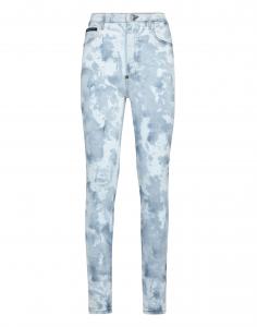 Джинсовые джеггинсы с супер высокой талией PHILIPP PLEIN, цвет blue ink