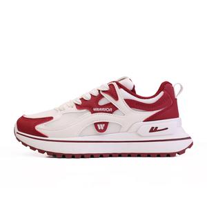 WARRIOR Легкие, амортизирующие, износостойкие, низкие повседневные туфли, женские, бежево-бордовые