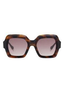 Солнцезащитные очки в геометрической оправе GIGI STUDIOS, коричневый