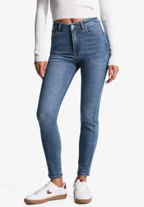 Джинсы узкие Bershka, Light Blue Denim