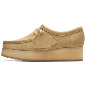 Clarks Повседневные однотонные туфли женские светло-коричневого цвета