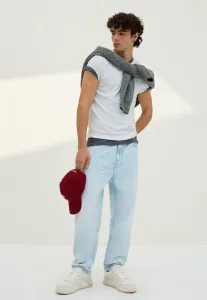 Свободные джинсы свободного кроя Bershka, Light Blue