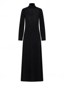 Платье макси с высоким воротником Raquel Diniz, черный