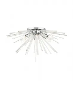 Встраиваемый светильник Utopia на 6 ламп Livex, серебристый оттенок