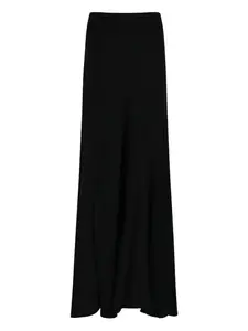 Миди-юбка из ткани кади P.A.R.O.S.H., черный