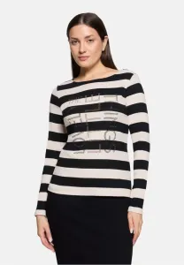 Топ с длинными рукавами mit rippenstruktur Betty Barclay, Schwarz Weiß